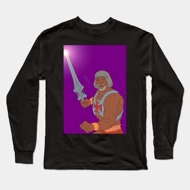 Morgan He-Man Long Sleeve T-Shirt by Pretty Weird